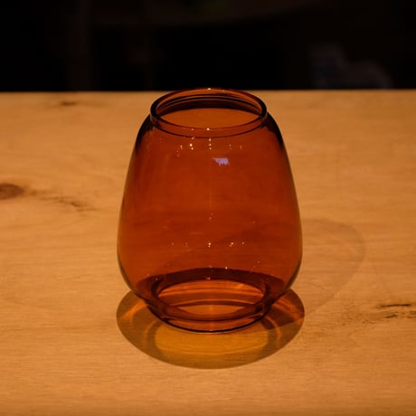 【Vermont Lanterns（バーモントランタン）】パティオミニハリケーン用アンバーグラス