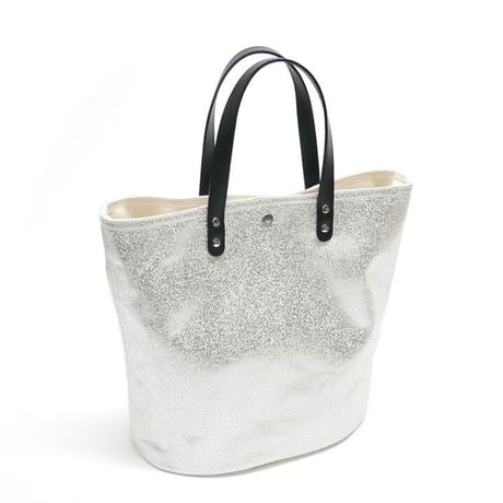 箔プリントトートバッグ / ブラック / Lサイズ（茂木商工コラボ商品）