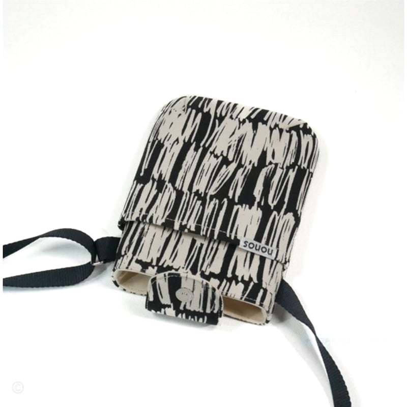 線画プリント スマホポシェット（京都ガレージランド図案） | nonos 