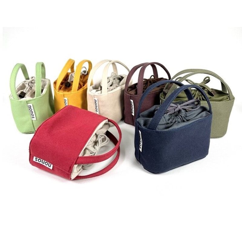 カラーポーチ/オリーブ（倉敷帆布使用） | nonos