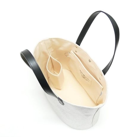 箔プリントトートバッグ / ブラック / Mサイズ（茂木商工コラボ商品）