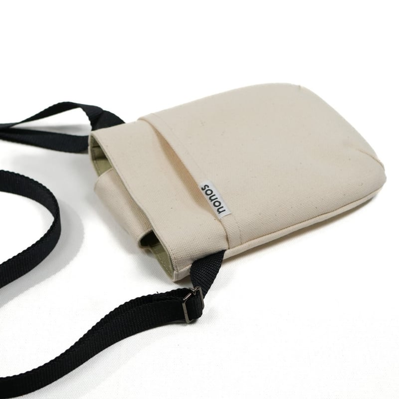 カラー スマホポシェット / キナリ（倉敷帆布使用） | nonos