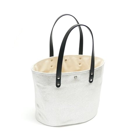 箔プリントトートバッグ / ブラック / Mサイズ（茂木商工コラボ商品）