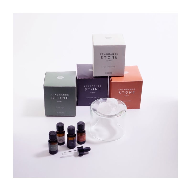 フレグランスストーンとオイルのセット】4種類 | máni