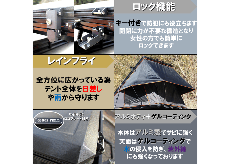 ルーフテントセット　ブランド dolonco_rc99052a