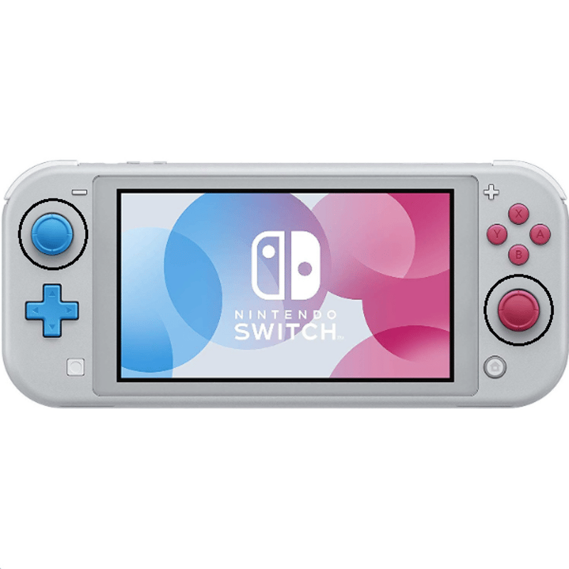 Switch Lite ザシアン・ザマゼンタ 本体のみ スティック交換済