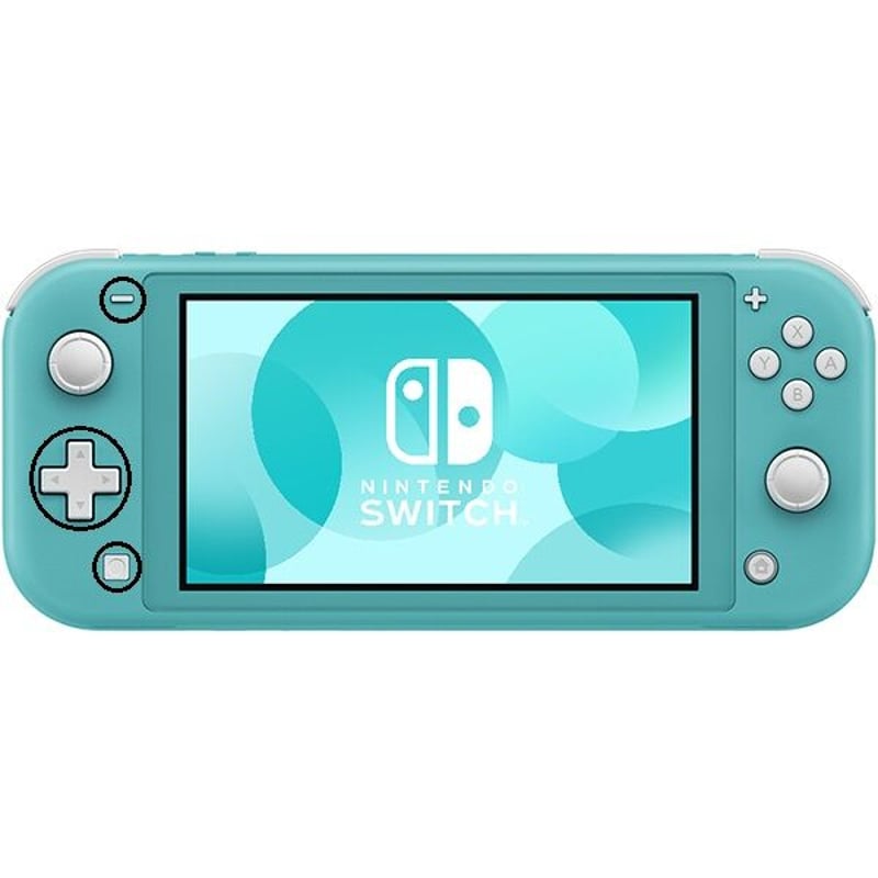 Nintendo Switch Lite 左側ボタンゴムラバー4点セット