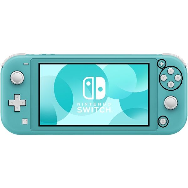 Nintendo Switch Lite 右側ボタンゴムラバー4点セット