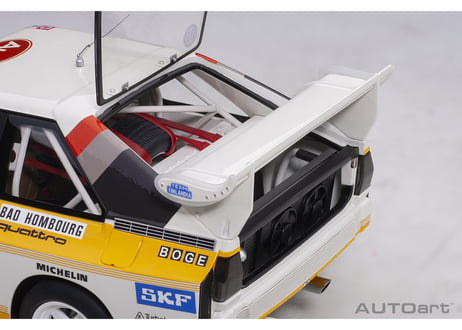 AUTOart 1/18　アウディ スポーツクワトロ S1 WRC 1986 #6 （ミッコラ／ヘルツ） モンテカルロ・ラリー　88602