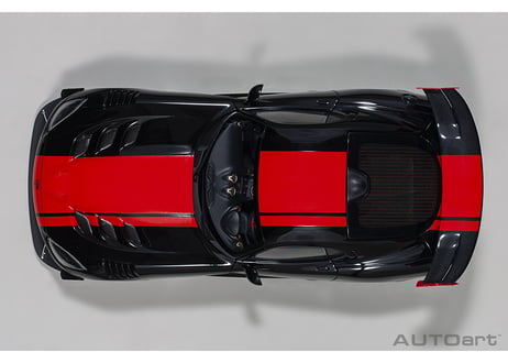 AUTOart 1/18　ダッジ バイパー 1:28 エディション ACR （ブラック／レッド・ストライプ）　71732