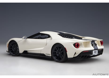 AUTOart 1/18　フォード GT '64 プロトタイプ ヘリテージ エディション （ホワイト／ダークブルー）　72926