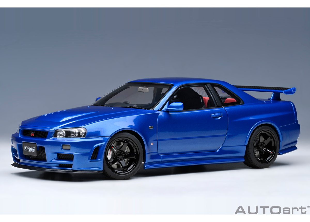 AUTOart 1/18 ニスモ R34 GT-R Z-tune （ベイサイドブルー） 774