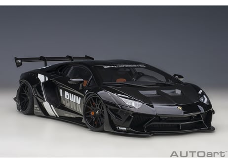 AUTOart 1/18　リバティーウォーク LB-WORKS ランボルギーニ アヴェンタドール リミテッドエディション （ブラック＜LBWK＞／カーボンブラック・ボンネット）　79244