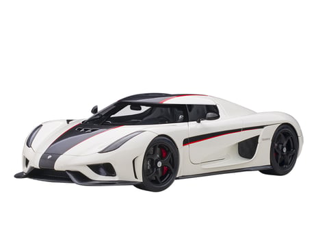 AUTOart 1/18　ケーニグセグ レゲーラ （ホワイト／カーボンブラック／レッド）　79027