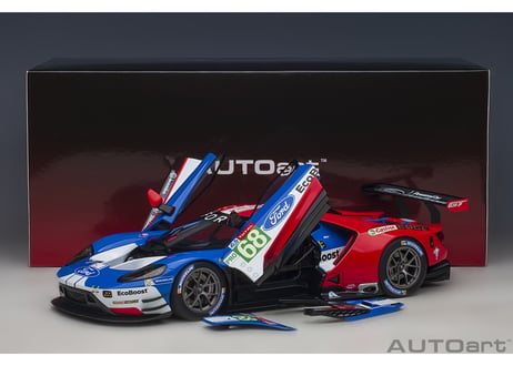 AUTOart 1/18　フォード GT 2019 #68 （ル・マン24時間レース LMGTE Proクラス）（ブルー／ホワイト／レッド）　81912