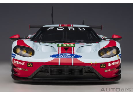 AUTOart 1/18　フォード GT 2019 #69 （ル・マン24時間レース LMGTE Proクラス）（ライトブルー／レッド）　81913