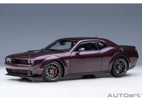 AUTOart 1/18　ダッジ チャレンジャー R/T スキャットパック ワイドボディ 2022 （HELLRAISIN / メタリック・パープル）　71771