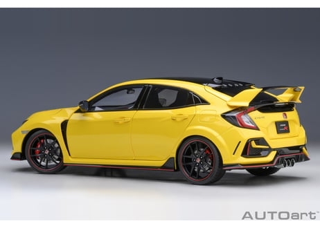 AUTOart 1/18　ホンダ シビック タイプR （FK8） リミテッド エディション （サンライトイエローⅡ）　73225