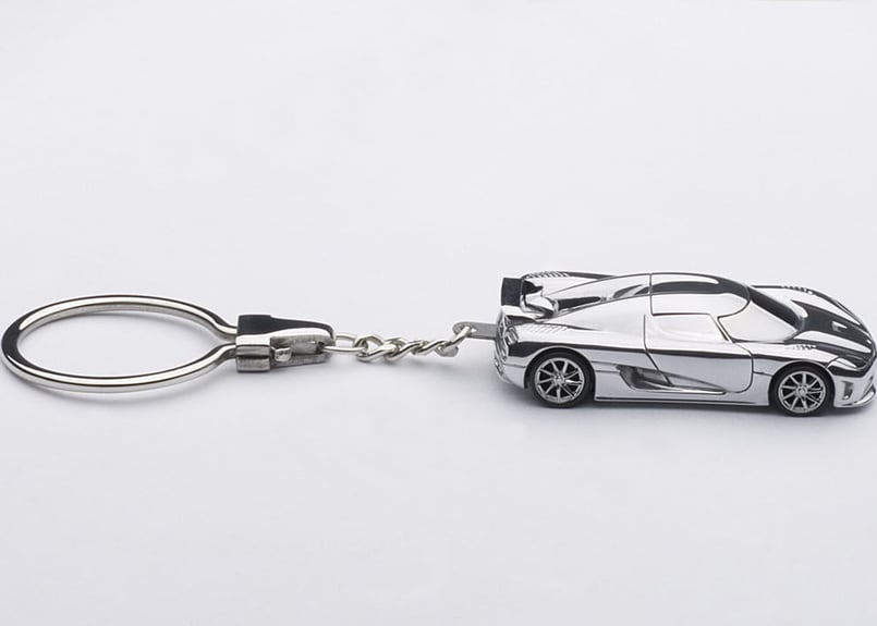 burago 1/87ミニカー(スーパーカー)キーホルダー AUTOart 1/87スケール ケーニグセグ アゲーラ キーチェーン