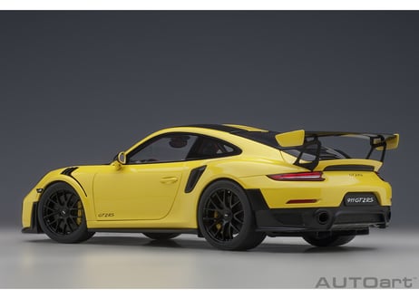 AUTOart 1/18　ポルシェ 911 （991.2） GT2 RS ヴァイザッハ・パッケージ （イエロー／カーボンブラック）　78172