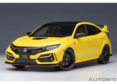 AUTOart 1/18　ホンダ シビック タイプR （FK8） リミテッド エディション （サンライトイエローⅡ）　73225