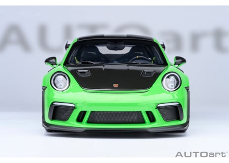 AUTOart 1/18　ポルシェ 911 （991.2） GT3 RS ヴァイザッハ・パッケージ （グリーン／カーボンブラック）　78179