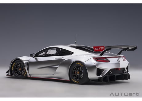 AUTOart 1/18　ホンダ NSX GT3 2018 （ハイパー・シルバー）＊開閉無　81897