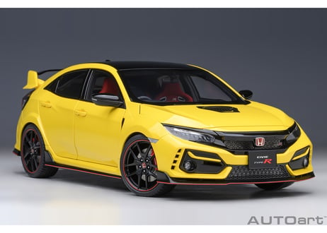 AUTOart 1/18　ホンダ シビック タイプR （FK8） リミテッド エディション （サンライトイエローⅡ）　73225