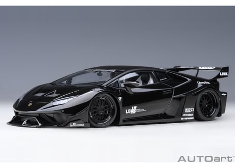 AUTOart 1/18　 リバティーウォーク LB‐シルエット ワークス ランボルギーニ ウラカン GT （ブラック）　79129