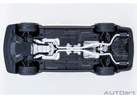 AUTOart 1/18　ダッジ チャレンジャー SRT スーパー ストック 2023 （ホワイト／カーボンブラック・ストライプ ＜KNUCKLE WHITE＞）　71766