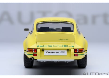 AUTOart 1/18　ポルシェ 911 カレラ 2.7 RS （ライトイエロー／グリーン・ストライプ）　78033