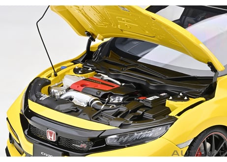 AUTOart 1/18　ホンダ シビック タイプR （FK8） リミテッド エディション （サンライトイエローⅡ）　73225