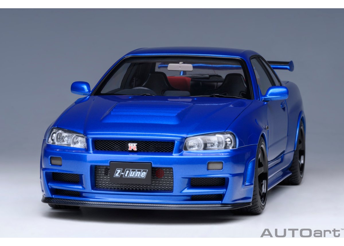 AUTOart 1/18 ニスモ R34 GT-R Z-tune （ベイサイドブルー） 774