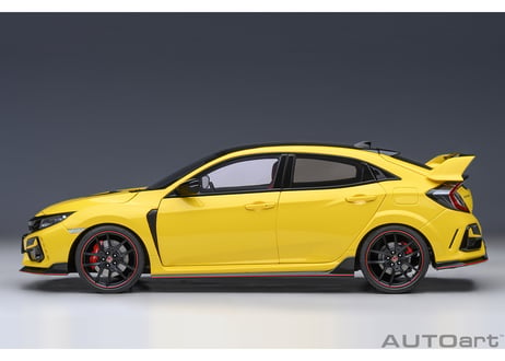 AUTOart 1/18　ホンダ シビック タイプR （FK8） リミテッド エディション （サンライトイエローⅡ）　73225