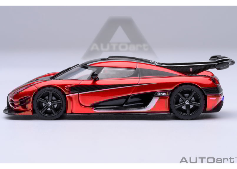 オートアート ケーニングセグ One1 AUTOart 1/64 ケ－ニグセグ One：1 （オレンジ／カーボン・ブラック