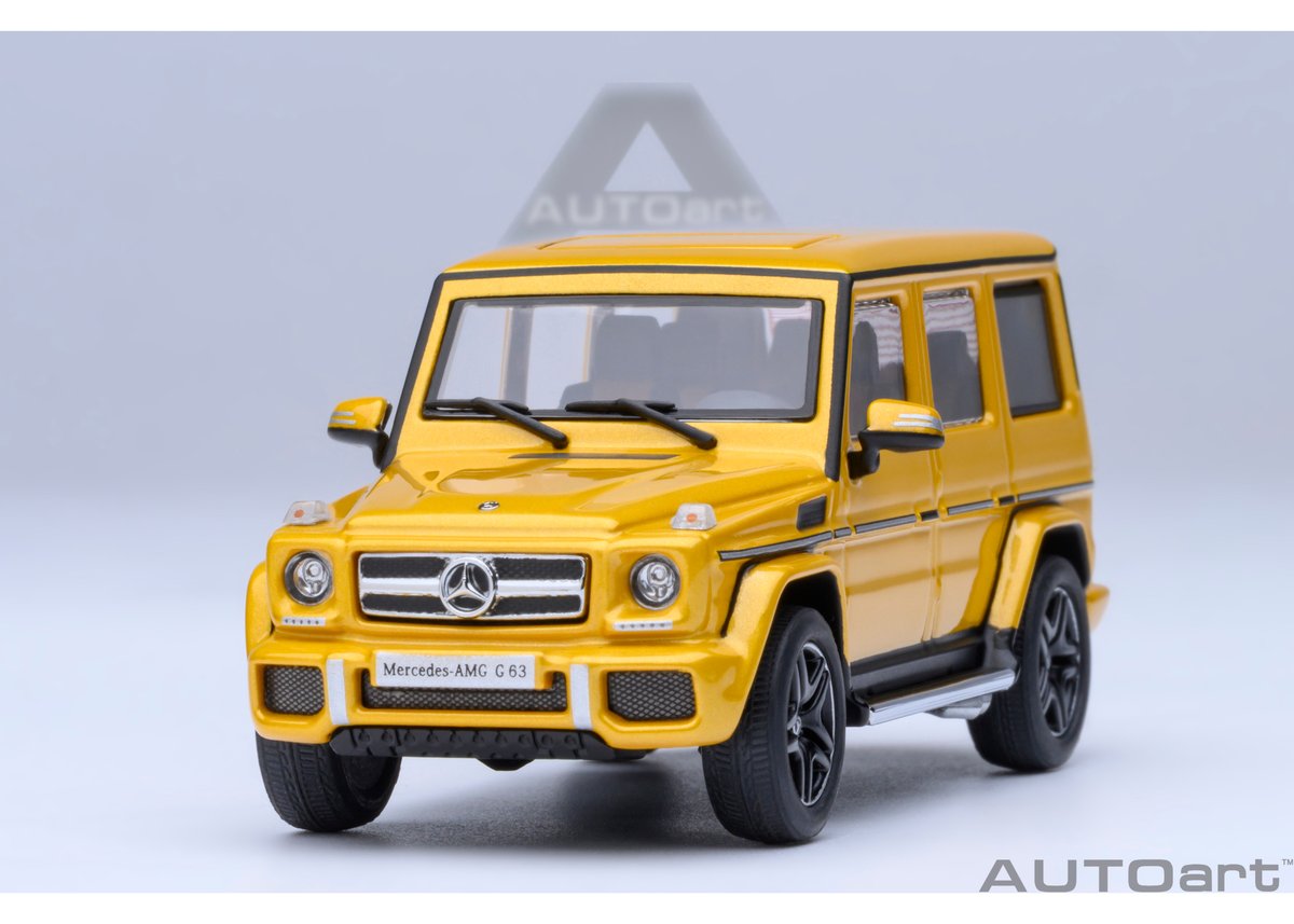 ベンツ　乗り物　イエローゴールド AUTOart 1/64 メルセデス・AMG G 63 2017 （イエロー） 20201 |