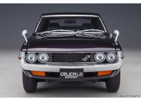 AUTOart 1/18　トヨタ セリカ リフトバック 2000GT （RA25） 1973 （ダークパープル・メタリック）　78769