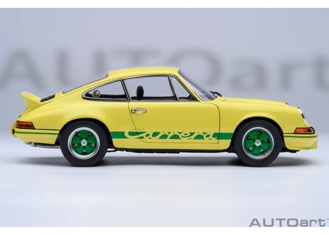 AUTOart 1/18　ポルシェ 911 カレラ 2.7 RS （ライトイエロー／グリーン・ストライプ）　78033