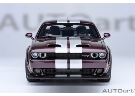AUTOart 1/18　ダッジ チャレンジャー SRT ジェイルブレイク 2022 （メタリック・パープル／シルバー・ストライプ ＜HELLRAISIN＞）　71762