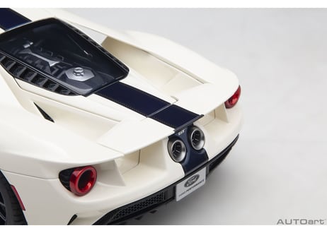 AUTOart 1/18　フォード GT '64 プロトタイプ ヘリテージ エディション （ホワイト／ダークブルー）　72926