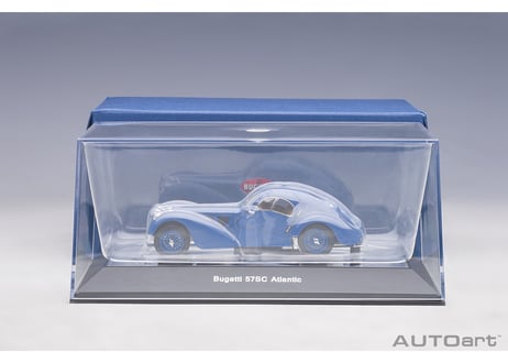 AUTOart 1/43　ブガッティ タイプ57SC アトランティック 1938 （ブルー／ワイヤースポークホイール）　50947