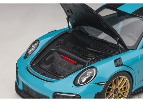 AUTOart 1/18　ポルシェ 911 （991.2） GT2 RS ヴァイザッハ・パッケージ （ブルー／カーボンブラック）　78175