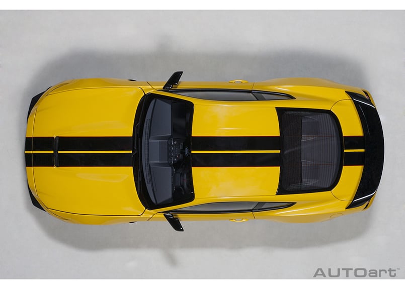AUTOart 1/18 フォード シェルビー GT350R (イエロー/ブラック AUTOart 1/18 フォード シェルビー GT350R (イエロー/ブラック