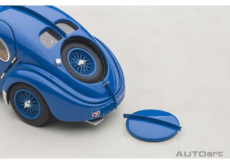 AUTOart 1/43　ブガッティ タイプ57SC アトランティック 1938 （ブルー／ワイヤースポークホイール）　50947