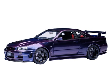 AUTOart 1/18　ニスモ R34 GT-R Z-tune （ミッドナイトパープルⅢ）　77464