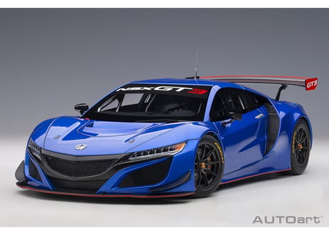 AUTOart 1/18　ホンダ NSX GT3 2018 （ハイパー・ブルー）＊開閉無　81896