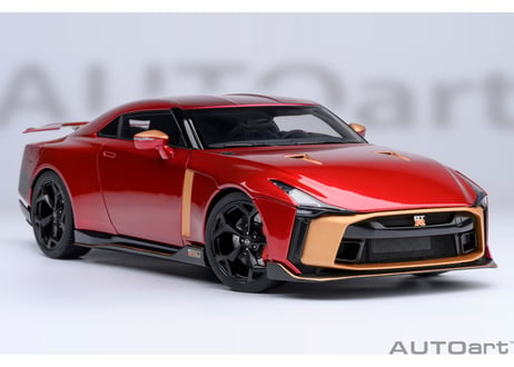 AUTOart 1/18　NISSAN GT-R50 by ITALDESIGN （メタリック・レッド／ゴールド）　77514