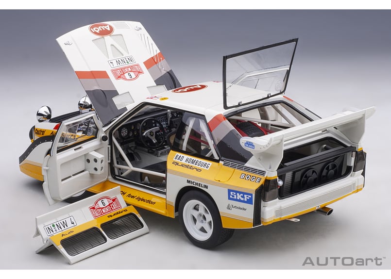 AUTOart 1/18 アウディ スポーツクワトロ S1 WRC 1986 #6 （ミッコラ