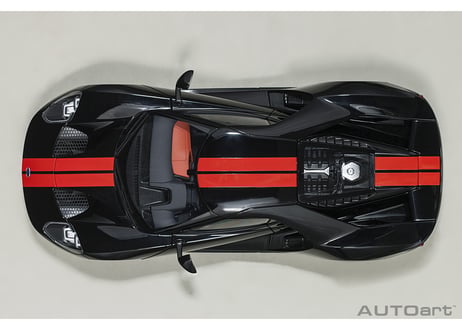 AUTOart 1/18　フォード GT 2017 （ブラック／オレンジ・ストライプ）　72945