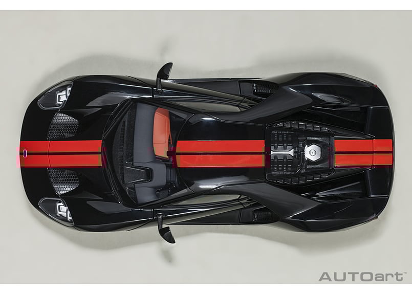 AUTOart 1/18 フォード GT 2017 (ブラック/オレンジ AUTOart 1/18 フォード GT 2017 (ブラック/オレンジ